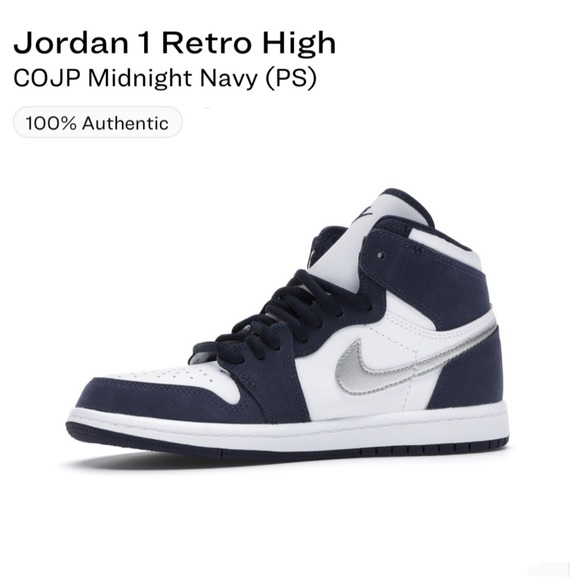 Jordan 1 retro high COJP Midnight Navy (PS) - Picture 3 of 4